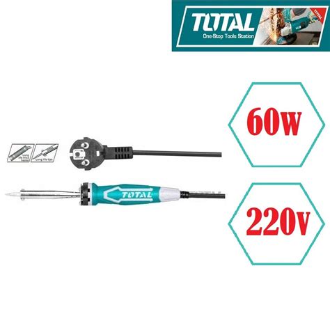 TOTAL Electric Soldering Iron 60W Straight TET1606 Commercial