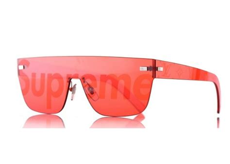 Supreme X Louis Vuitton City Mask Sp Sunglasses Red Ss17