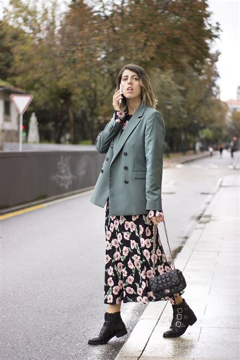 Vestido De Flores Vestidos Vestido Midi Look