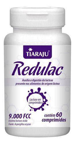 Lactase Redulac Intolerância Lactose 9000 Fcc 60 Cáp Tiaraju Lactase