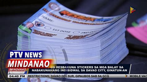 Pagpilit Og Resbakuna Stickers Sa Mga Balay Sa Nabakunahang Indibidwal