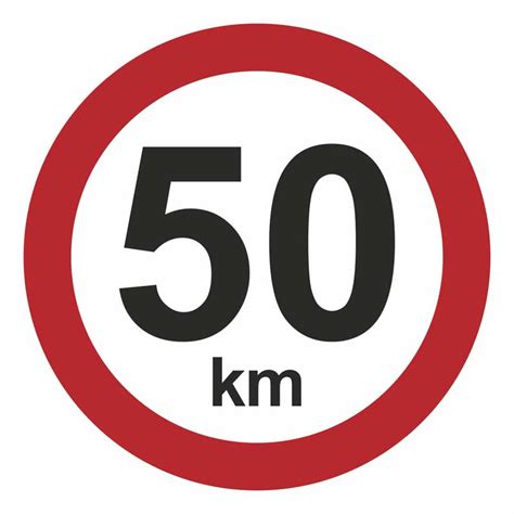 Hastighedsbegrænsning 50km - Ryz-Skilte
