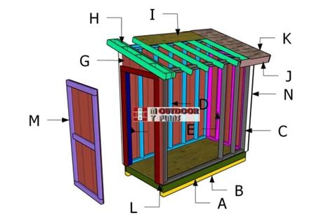 8x12 Modern Office Shed Plans Free Pdf Download Myoutdoorplans