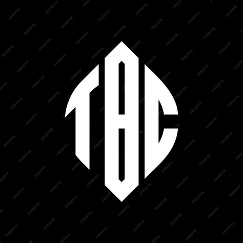 El Diseño Del Logotipo De La Letra Tbc En Círculo Con Forma De Círculo Y Elipse Tbc Letras En