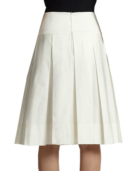 Box Pleated Skirt With Yoke Elizabeth S Custom Skirts