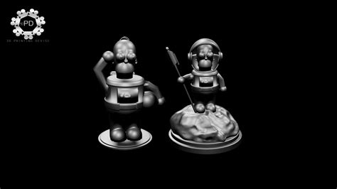 Homero Astronauta 3d Model 3d Printable Cgtrader