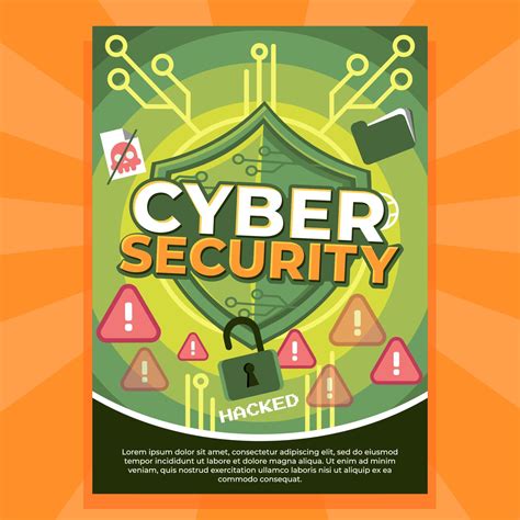 Cyber Security Awareness Poster 10924170 Vector Art At Vecteezy