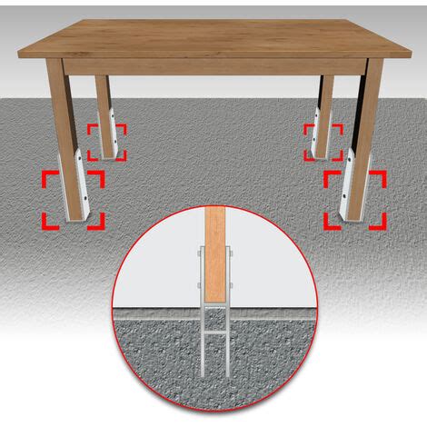 VINGO 2x H Anker Pfostenträger Pfostenanker Pfostenschuh Bodenhülse