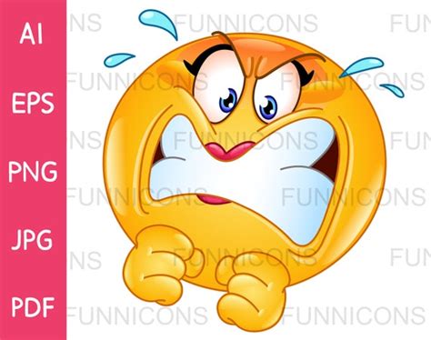 Clipart Cartoon Of A Worried Or Sad Emoticon Ai Eps Png 56 OFF