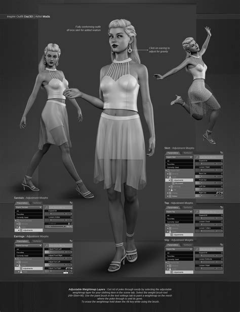 Dforce Inspire Outfit For Genesis 8 Female S Daz 3d