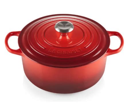 Panela Redonda Signature 26cm Vermelho Cerise Le Creuset Cacos De Luxo