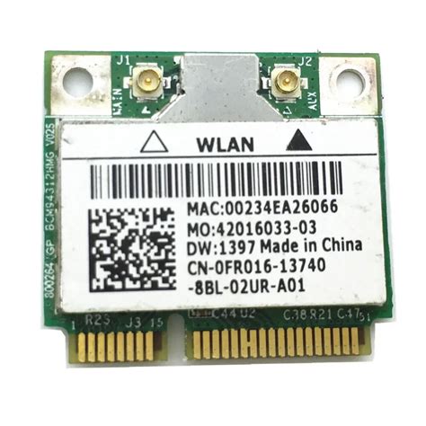 Wireless Adapter Card For Broadcom Bcm94312hmg Bcm4312 Wifi Half Mini