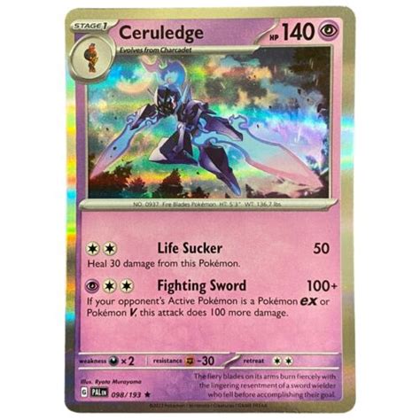 Ceruledge Pokemon Card 098 193 HOLO RARE NM Near Mint Paldea Evolved