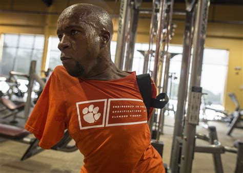 Richie Parker getting swole | Swole, Clemson university, Golds gym