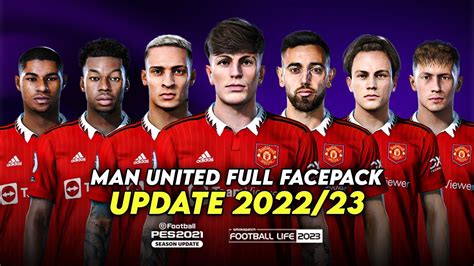 Man United Full Facepack Sider Only Efootball Pes