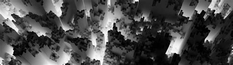 3840x1080 Resolution Blender 3d Monochrome 3840x1080 Resolution