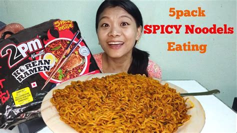 5x Spicy 2pm Korean Ramen 🔥🔥 Spicy Noodles Mukbang Asmr Food Challenge Nepali Eating Show