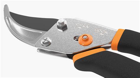 Fiskars Bypass Hand Pruner 3d Model Cgtrader