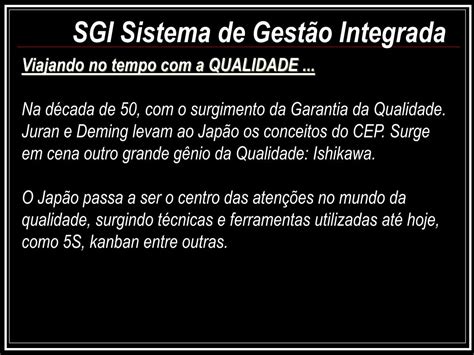 Ppt Sgi Sistema De Gest O Integrada Powerpoint Presentation Free