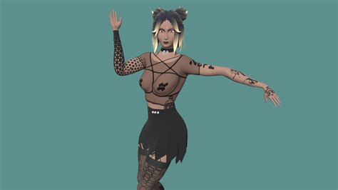 Alt Model Goth 3d Model By Bjguerreroca [8c2da4e] Sketchfab