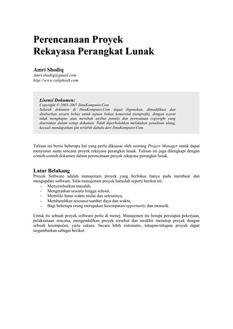 Contoh Latar Belakang Projek Contoh Proposal Proyek Teknik