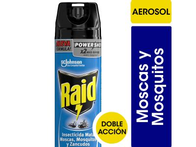 Insecticida Raid Doble Accion Moscas Y Mosquitos Cc