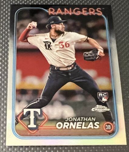 Topps Chrome Jonathan Ornelas Rc Texas Rangers Ebay