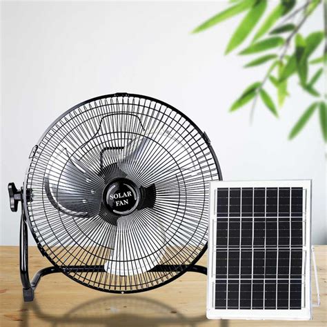 12 Inch Solar Rechargeable Table Fan Factory Direct Home Use