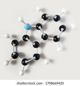 Carbazole Molecular Structure Isolated On White Stock Photo 1708669420 ...