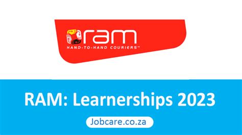 Ram Learnerships 2023 Jobcare