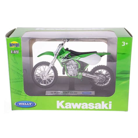 Kawasaki KX 250F Cross Model Skala 1 18 Welly ManiacyMotocykli Pl