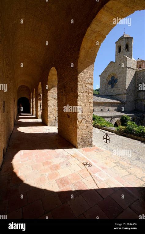 Archway On The Upper Floor Of Cloister With Church S Bell Tower In The