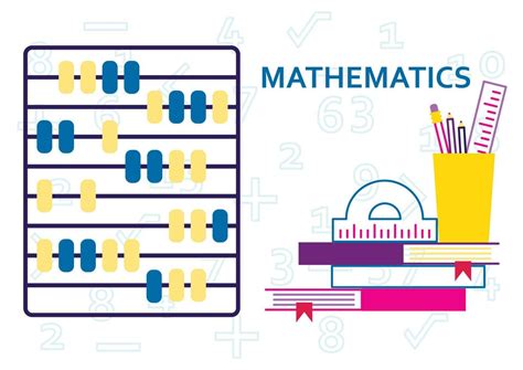 Mathematics Vector Illustration Flat Education Concept Learning Math