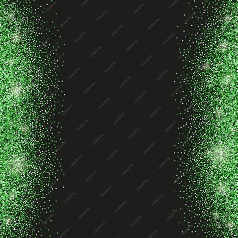 Premium Vector Black Background With Emerald Green Glitter Sparkles