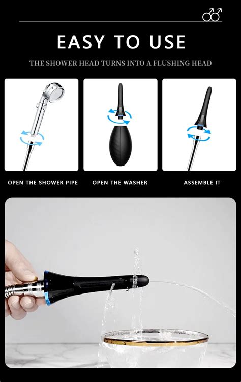 Ml Enema Inflatable Anus Cleaner Syringe Douche Portable Washing Anal Shower Travel Sexy Toys