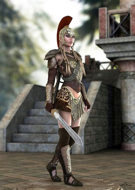 Pin De Spartans En Fantasy Series Guerrera De Fantasía Mujer