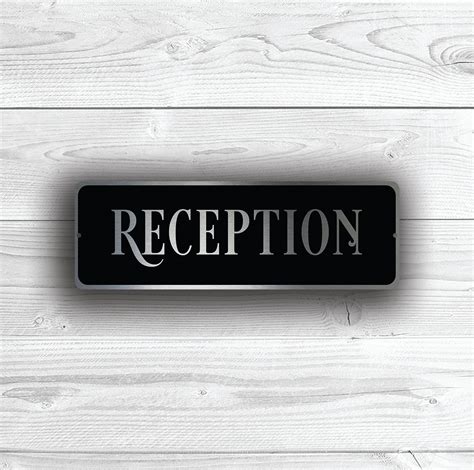 RECEPTION DOOR SIGN