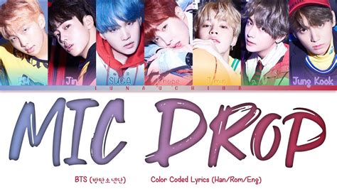 Bts 방탄소년단 Mic Drop Color Coded Lyrics Hanromeng Youtube