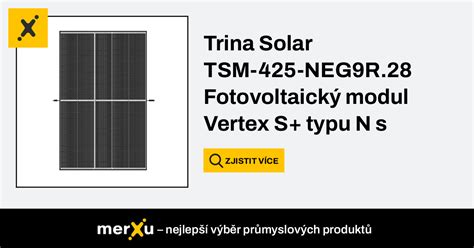 Trina Solar TSM 425 NEG9R 28 Fotovoltaický modul Vertex S typu N s