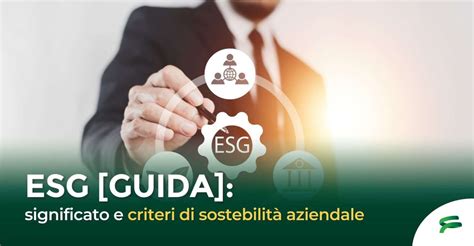 Esg Guida Significato E Criteri Di Sostenibilità Aziendale