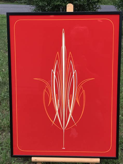 Boyd Red Alphanamel Cleared With Ppg 2000 Urethane Pinstripe Art