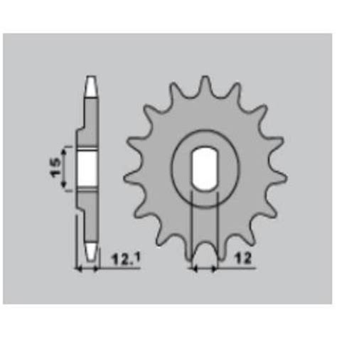 Pignon PBR Acier Standard 2105 428 Tech2Roo