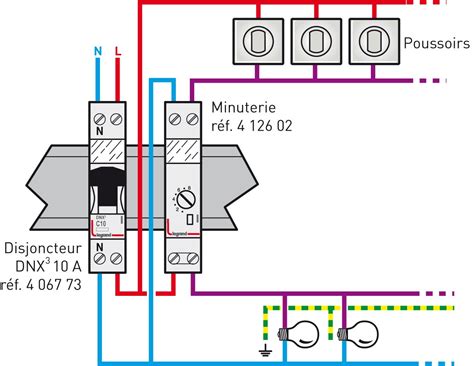 Schema Horloge Modulaire Schema Branchement Horloge Tableau Electrique