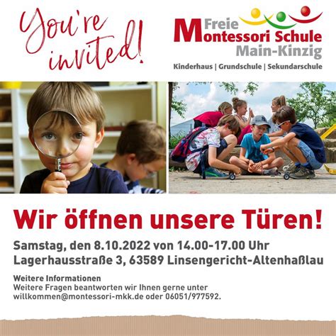 Tag der offenen Tür 2022 Freie Montessori Schule