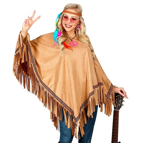 Bruine Hippie Poncho Voordelig En Ruime Keus