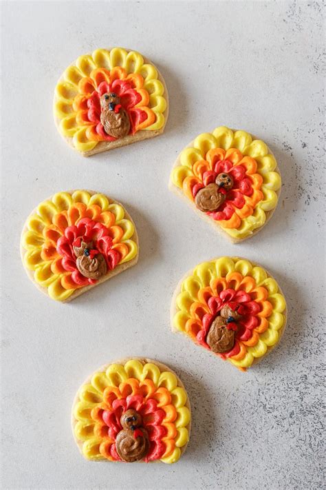 How To Decorate Easy Turkey Sugar Cookies Goodie Godmother