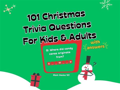 101 Christmas Trivia Questions And Answers For Families - Mom Hacks 101