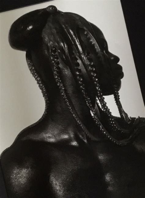 Large Vintage Herb Rittsmale Nude Djimon Hounsou W Octopus Photo