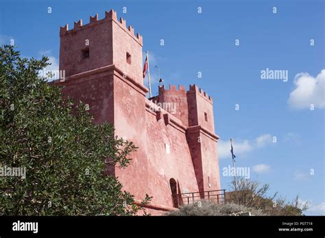 The Red Tower Stock Photo Alamy