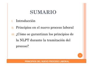 PRINCIPIOS DEL NUEVO PROCESO LABORAL Pdf Descarga Gratuita